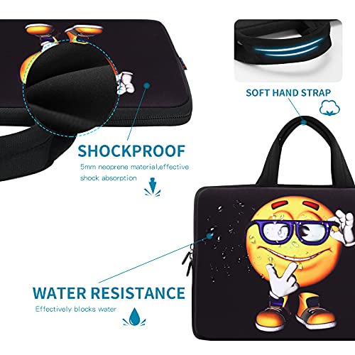 iColor 14 15 15.4 15.6 inch Laptop Handle Bag Case Pouch Holder Notebook Sleeve Neoprene Cover Soft Carring Travel Case for Chromebook 14 15 MacBook Cute Boy ICB-06 - color: Cute Boy