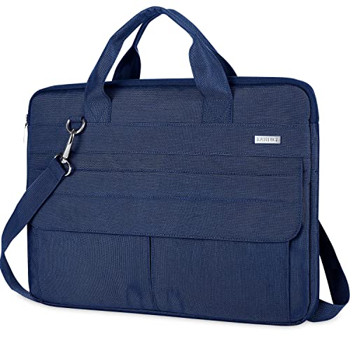 Landici Laptop Bag Case 15.6 Inch with Shoulder Strap, Slim Waterproof Computer Sleeve Cover Compatible with MacBook Pro 15/16, MacBook Air 15, 15-16 Inch HP Acer Dell Lenovo ASUS Laptop, Blue - color: Blue, size: 14-15.6 Inch