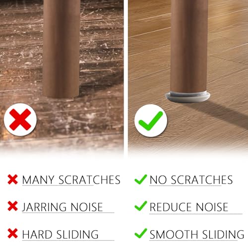 1-1/4" Furniture Sliders for Carpet & Hardwood Floors, Kayzn 24 PCS Self Stick Furniture Sliders, Furniture Moving Pads Chair Glides for Carpet - Protect Carpet & Move Furniture Easily. - size: 1-1/4 inch
