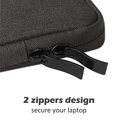 ProElife 15-Inch Laptop Sleeve Case for 2026-2023 MacBook Air 15 inch with M5 M4 M3 M2 Accessory Traveling Carrying Case Water-Resistant Bag Cover for MacBook Air 15'' 2026 2025 2024 M5 M4 (Black) - color: Black