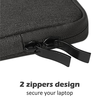 ProElife 15-Inch Laptop Sleeve Case for 2026-2023 MacBook Air 15 inch with M5 M4 M3 M2 Accessory Traveling Carrying Case Water-Resistant Bag Cover for MacBook Air 15'' 2026 2025 2024 M5 M4 (Black) - color: Black
