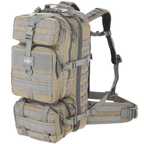 MAXPEDITION Gyrfalcon Backpack (Khaki-Foliage) 36L Tactical Backpack with Detachable Waist Pack, MOLLE Internal Frame Rucksack, Military Survival Pack, Bug Out Bag, PT1054KF - color: Khaki Foliage, size: Medium