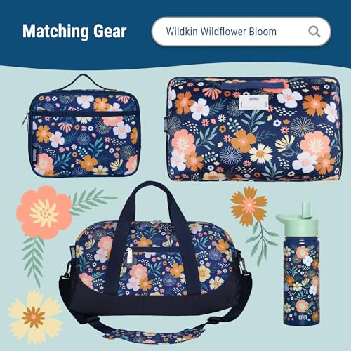 Wildkin 16-inch Kids Backpack – Durable, Padded & Spacious School Bag for Boys & Girls - Wildflower Bloom - color: Wildflower Bloom