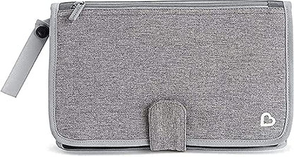 Munchkin® Go Change™ Portable Diaper Changing Kit with Changing Pad and Wipes Case, Grey