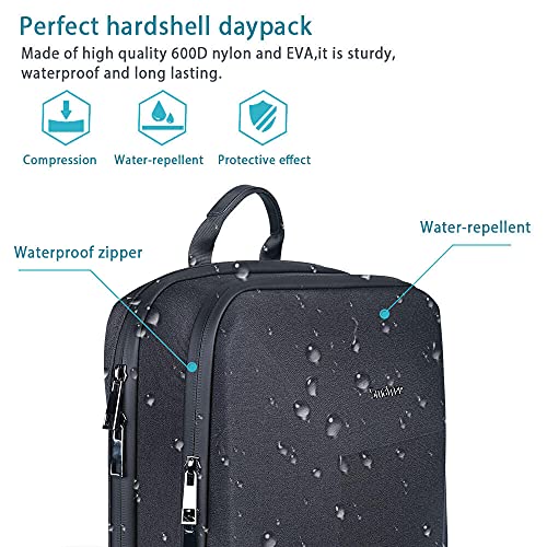 Smatree 15.6 -16 inch Waterproof Man Tech Backpack for MacBook Pro M4 2024 /M3 2023/M2 A2991 A2780 A2485,ROG Zephyrus G15/Zephyrus Duo 15 SE, IdeaPad Gaming 3,ASUS TUF F15/A15 Hard Travel Carrying Bag - color: Black