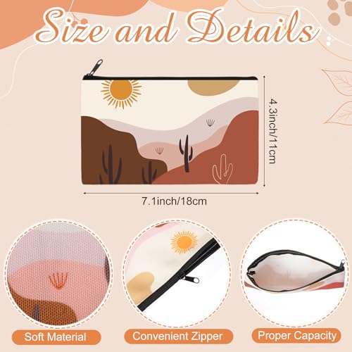 Reginary 20 Pcs Makeup Bags Gifts for Women Canvas Cosmetic Bags with Zipper Bulk Gift for Women Travel Purse Organizer Pouch Accessory, Toiletry Large Capacity, 7 x 4.3 Inch(Boho) - style: Bohemian