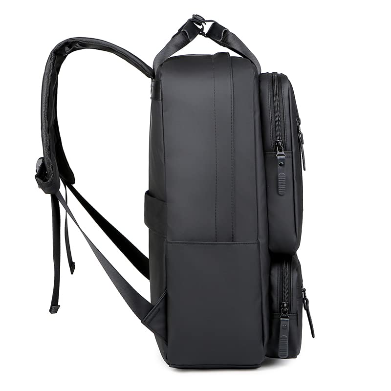 Kamlui Laptop Backpack for Men 15.6 Inch 16 Travel Large Capacity Purse Computer Bag - color: Black286