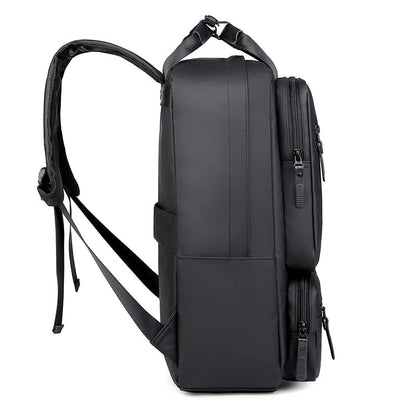 Kamlui Laptop Backpack for Men 15.6 Inch 16 Travel Large Capacity Purse Computer Bag - color: Black286
