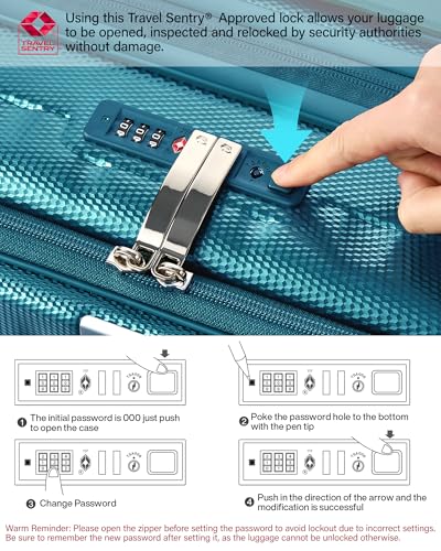 Hanke 16 Inch Expandable Under Seat Luggage with Wheels Top Opening Small Suitcase with Wheels Carry On Luggage Airline Approved Lightweight Hard Shell Suitcases for Weekender Overnight-Caribbean Blue - color: Caribbean Blue, size: 16 Inch Expandable