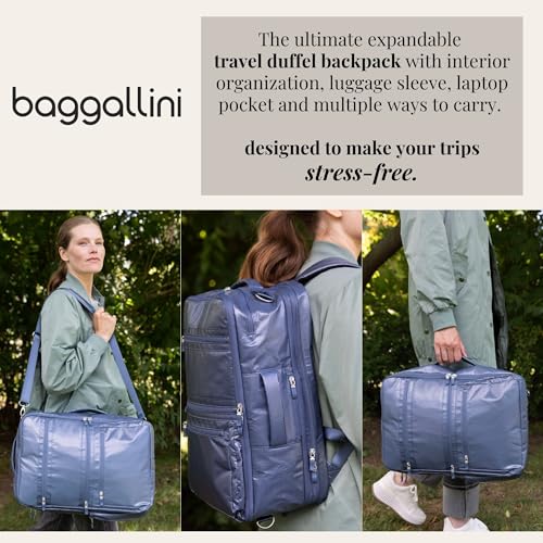 Baggallini Modern Convertible Travel Backpack - color: Sterling Shimmer