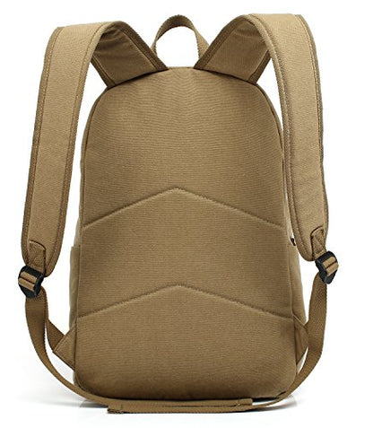 kayond Casual Style Lightweight canvas Laptop Bag/Durable Travel backpacks/Rucksack for Men&Women/Fashion Backpack Fits 15 inch Notebook (Khaki) - color: Khaki