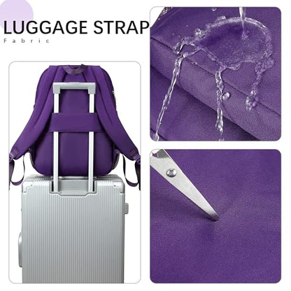 abshoo 32L Backpack for School College Bookbag Middle High School Backpacks Casual Daypack Travel Backpack (Purple) - color: Purple