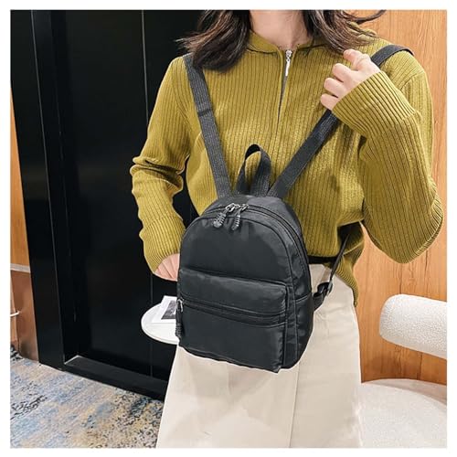 Small Backpack for Women and Girls, Mini Backpack Purse Stylish Lightweight Backpacks Casual Womens Backpacks with 2 Pockets (Black) - color: Black