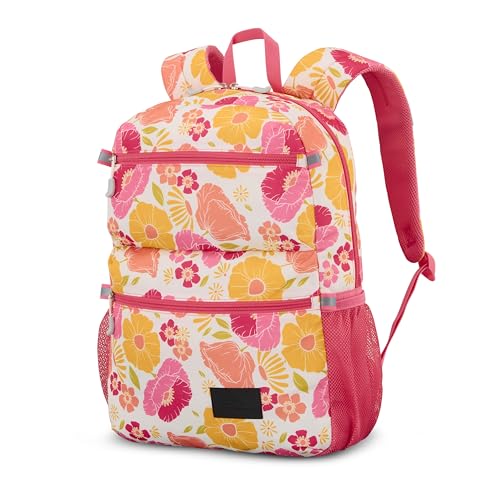High Sierra Everclass Backpack - Travel or Work Laptop Bookbag with 360° Reflectivity, Dual Water Bottle Pockets & Fits Laptops Up To 15.6”, One Size, SURF FLORAL/PINK - color: Surf Floral / Pink