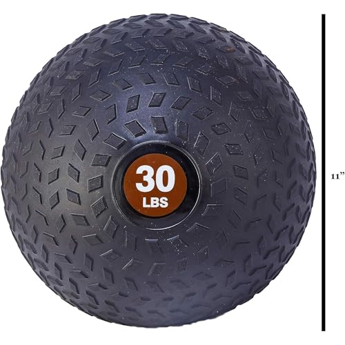 Fitvids Slam Medicine Wall Balls Workout Exercise Fitness Weighted Balls for Cross Training, Strength and Conditioning Exercises, Cardio and Core Workouts - style: 30 Pounds