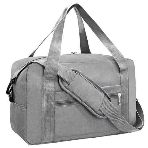For Spirit Airlines Personal Item Bag 18x14x8 in Underseat Carry-on Luggage foldable Travel Duffle Bag for Airplanes(30L, Dark Grey) - color: DarkGrey, size: 30L