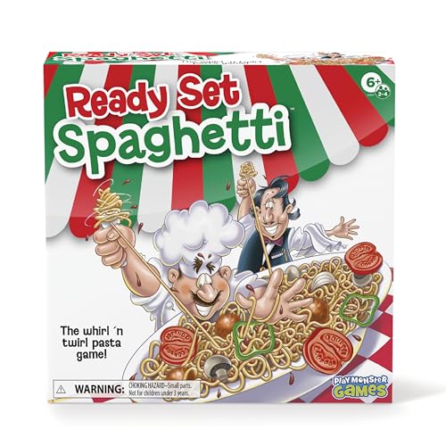 Ready Set Spaghetti Board Game – Kids Games, Family Game, Multi-Player, Board Games for Family Night, Preschool Toys, Hand-Eye-Coordination Game, Ages 6+ - style: Ready Set Spaghetti