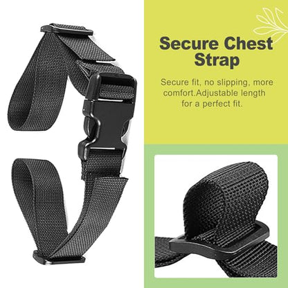 Universal Adjustable Sternum Strap for Backpacks – Quick Release Chest Buckle with Shoulder Clip for Hiking, Camping, Travel, Daypack Support