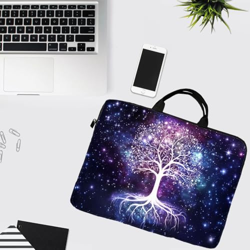 15-Inch Laptop Sleeve – Stylish, Lightweight, Shockproof, Water-Resistant Case for Lenovo, HP, Dell, Asus Notebooks - Tree of Life Art - color: Tree of Life Art