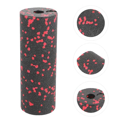 Kisangel Compact Foam Roller Muscle Relaxing Massage Column, Hollow Portable Body Massager for Fitness and Physical Therapy, Red Handheld Sports Roller for Travel and Muscle