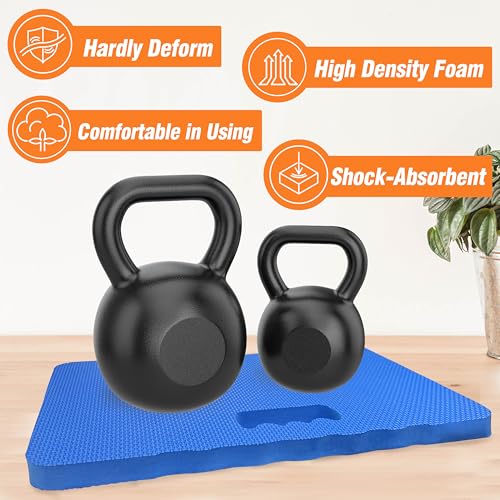 Gardzen 3-Pack Garden Kneeling Pad, EVA Foam Kneeler Pad for Gardening, Baby Bath, Yoga, Pilates, Exercise, 18" x 11" x 1", Blue - size: 18" x 11" x 1" - 3 Pack