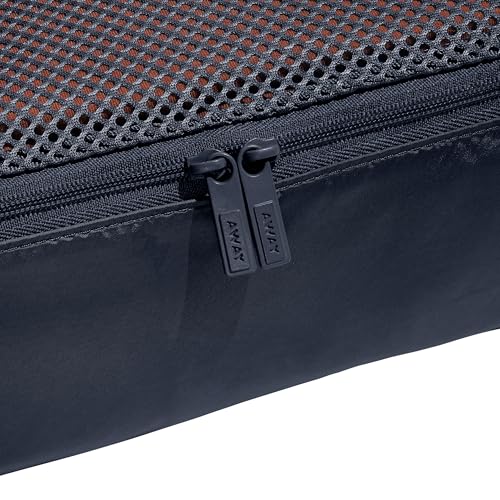 Away Insider Packing Cubes Set of 4 - Lightweight Space-Saving Packing Cubes for Carry-On Luggage - Small, Medium, and Wide Sizes - Navy Blue - color: Navy Blue