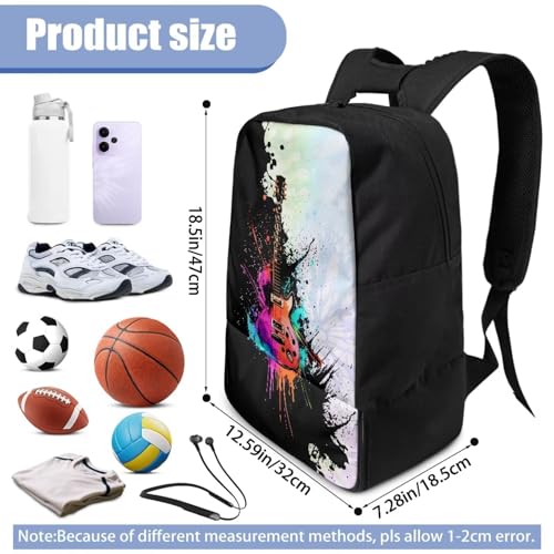 Basketball Backpack With Separate Ball Compartment And Shoes Fit Basketball Volleyball Football - color: Guitar