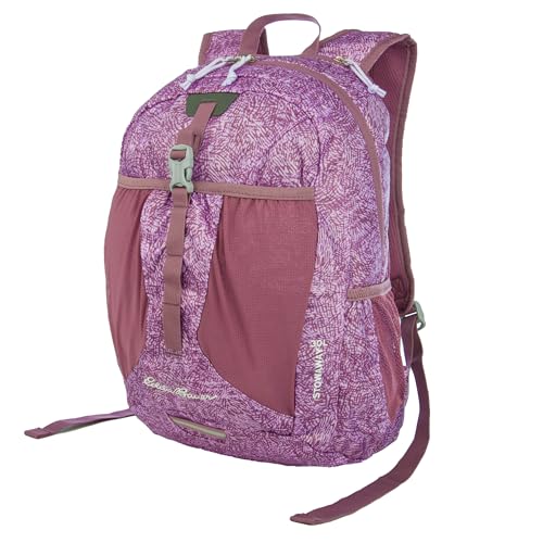 Eddie Bauer Stowaway Packable Backpack | Travel | Outdoor | Lightweight | Foldable | Durable | Ripstop Polyester | 30L - Lilac - color: Lilac, size: 30L