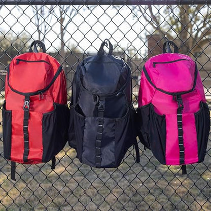 Athletico Basketball Bag - Large Basketball Backpack for Men & Women - Volleyball & Soccer - color: Pink