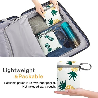 G4Free 10L/15L Hiking Backpack Lightweight Packable Hiking Daypack Small Travel Outdoor Foldable Shoulder Bag - color: Yellow Pineapple, size: 10L