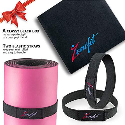Yoga Mat Bag – Versatile Yoga Bag with Mat Straps & Storage Pockets, Holds Yoga & Pilates Mats, Lightweight & Durable - color: Black & Lavender Purple
