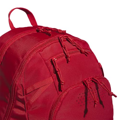 adidas Defender 5 Backpack for Sports, Gym, School and Travel, 33L, Power Red/White, OSFA - color: Power Red/White