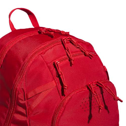 adidas Defender 5 Backpack for Sports, Gym, School and Travel, 33L, Power Red/White, OSFA - color: Power Red/White