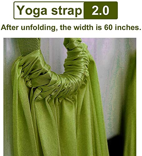 Fitness Yoga Stretching Strap, Adjustable Leg Stretcher Back Bend Assist Trainer, Improve Leg Waist Back Flexibility Home Gym Equipment for Rehab Pilates Ballet Cheerleading Splits Gymnastics - color: purple