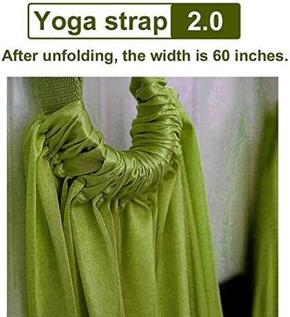 Fitness Yoga Stretching Strap, Adjustable Leg Stretcher Back Bend Assist Trainer, Improve Leg Waist Back Flexibility Home Gym Equipment for Rehab Pilates Ballet Cheerleading Splits Gymnastics - color: purple