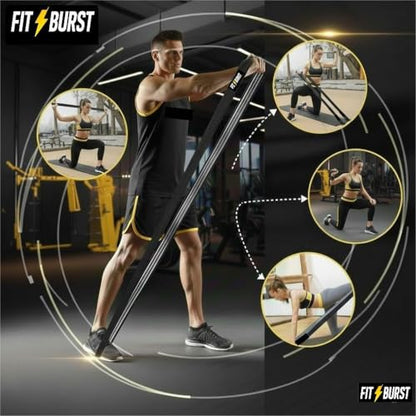 Premium 76 Inch Extended Length Resistance Band - 120 lbs Heavy Duty Fabric Exercise Band for Vertical Jump Training, Basketball & Full Body Workout - Non-Slip Long Stretch Band for Tall Athletes - color: BLACK