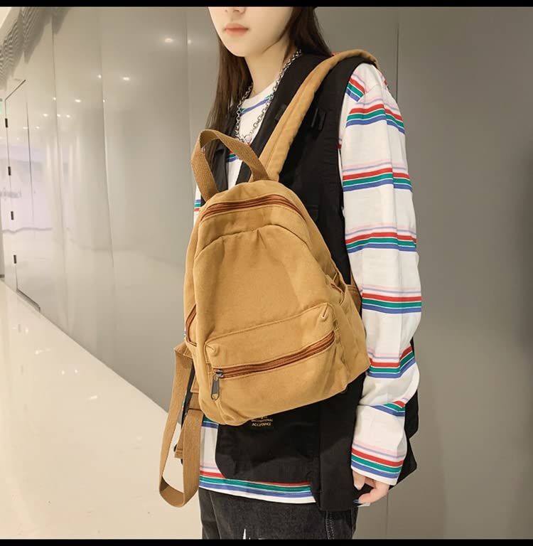 XPONNI Small Backpack Purse for Teen Girls Grunge Accessories Purse Backpack for Women Mini Backpack Purse (Brown) - color: Brown