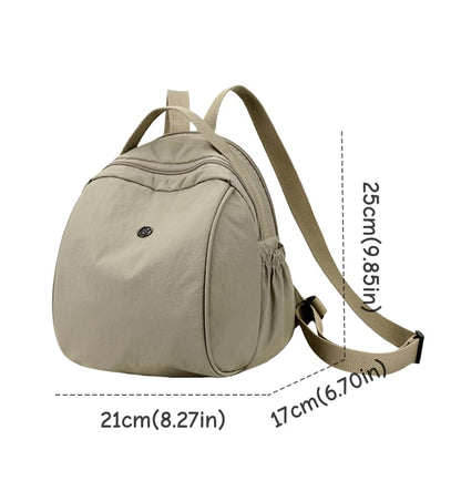 Women's Small Backpack Fashion Casual Nylon Shoulder Bag Daypack for Daily Use (Purple) - color: Purple
