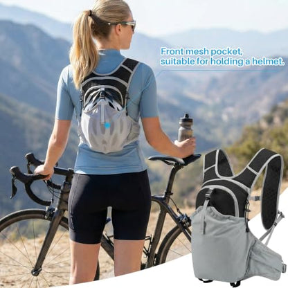 ShowyLive Lightweight Travel Backpack, Small Hiking Backpack Breathable for Cycling Trail Running Hiking - color: Black, size: 10L
