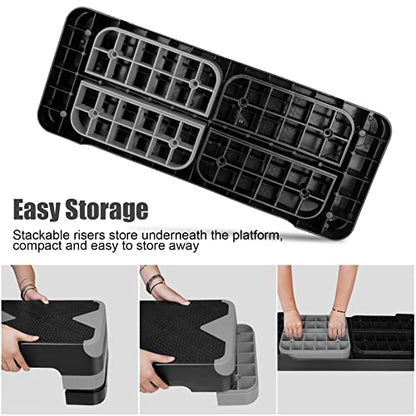 Adjustabl Aerobic Stepper Fitness Step Platform Health Workout for Sports Training