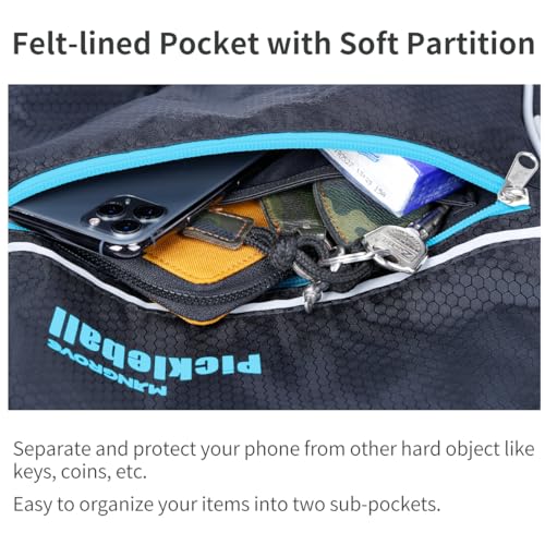 Mangrove Pickleball Bag, Men's & Women's Pickleball Backpack, Adjustable Sling Bag w/Fence Hook/Large Capacity/Safety Pocket - color: Blue
