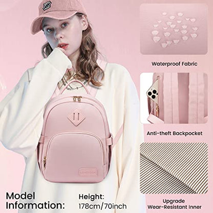 LOVEVOOK Backpack for Women Light Weight Waterproof Backpack Purses Daily Backpack… | Light Weight - color: Light/Pink