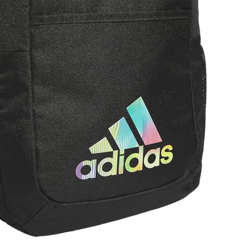 adidas Ready Small Backpack for women and men, durable laptop bag for work - color: Black/Semi Mint Rush Green/Acid Red
