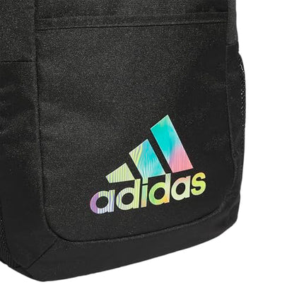 adidas Ready Small Backpack for women and men, durable laptop bag for work - color: Black/Semi Mint Rush Green/Acid Red