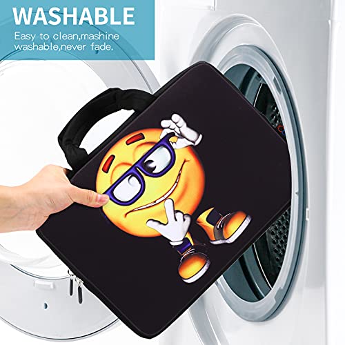 iColor 14 15 15.4 15.6 inch Laptop Handle Bag Case Pouch Holder Notebook Sleeve Neoprene Cover Soft Carring Travel Case for Chromebook 14 15 MacBook Cute Boy ICB-06 - color: Cute Boy