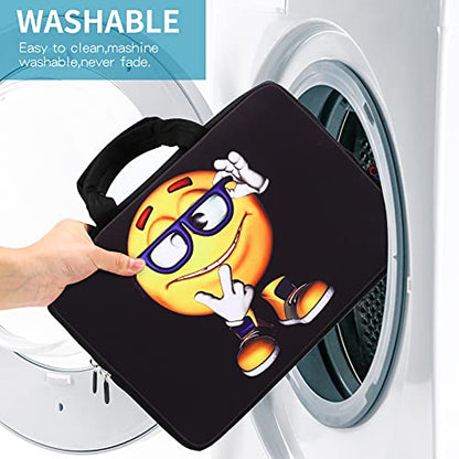 iColor 14 15 15.4 15.6 inch Laptop Handle Bag Case Pouch Holder Notebook Sleeve Neoprene Cover Soft Carring Travel Case for Chromebook 14 15 MacBook Cute Boy ICB-06 - color: Cute Boy
