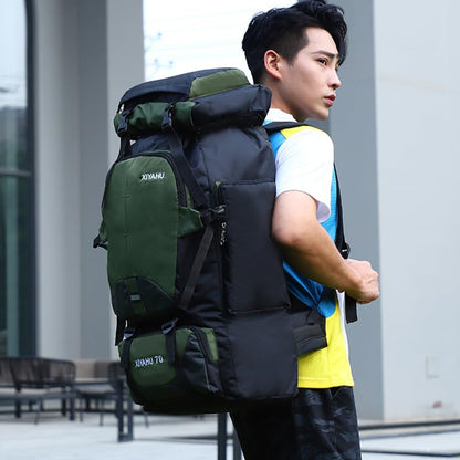 Lawaia 70L Hiking Backpack Rucking Camping Lightweight Backpacking Outdoor Travel Bag Trekking Back Pack Large Capacity Backpacks Climbing Trail Backpack for Men Women- Green - color: Green