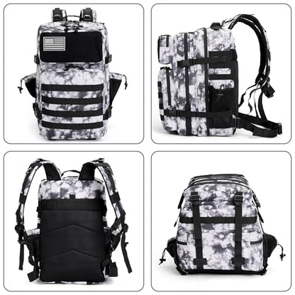 gracedon Tactical Backpack - Military Molle Bag 3 Days Pack for men and Women Large Assault Rucksack 45L (Black) - color: Gray