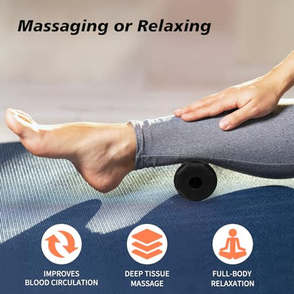 Plantar Fasciitis Relief,Foot Roller,Foot Massager Roller for Arch and Heel Pain Relief,Care for Plantar Fasciitis,Deep Tissue Muscle Massage,Portable Reflexology Tool - color: Black