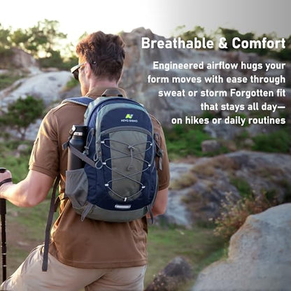N NEVO RHINO Hiking Backpack 20L Water Resistant Outdoor Day Pack,Lightweight Travel Small Backpack for Men Women - color: Royalblue